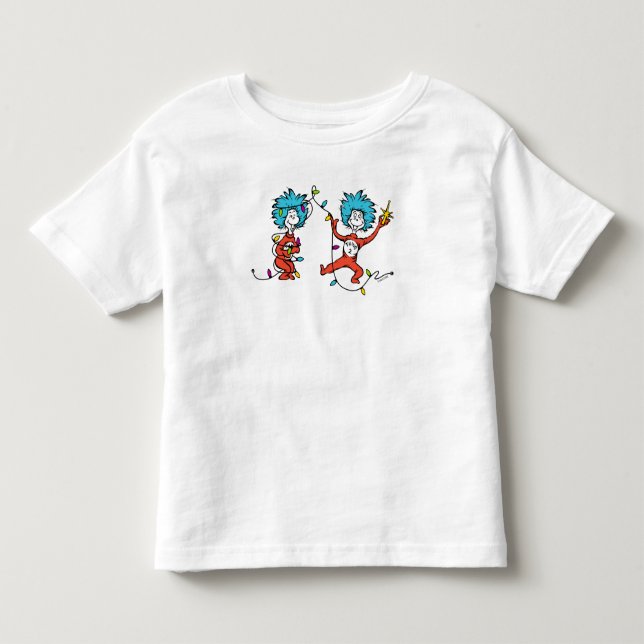 Camiseta De Bebé Dr. Seuss | Grinch | Thing One Thing TwDancing (Anverso)