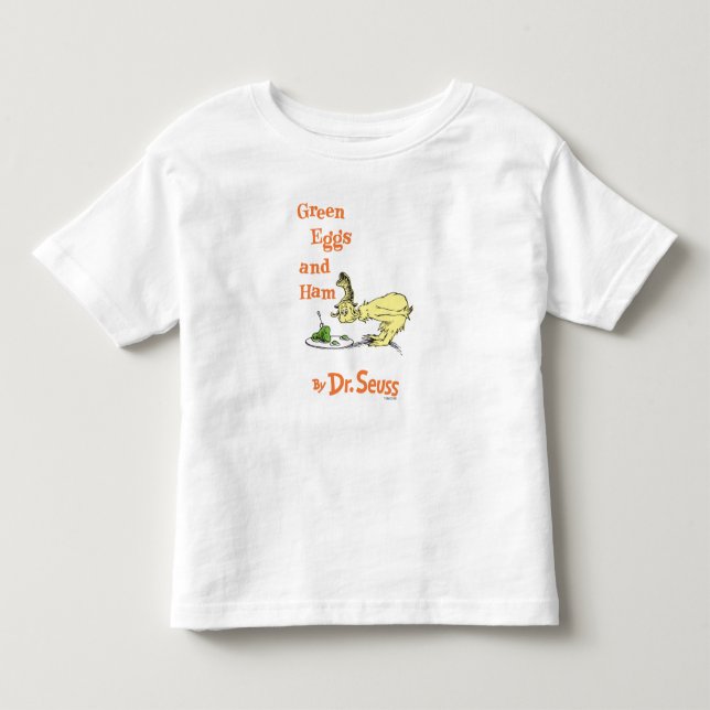 Camiseta De Bebé Dr. Seuss| Huevos verdes y jamón (Anverso)