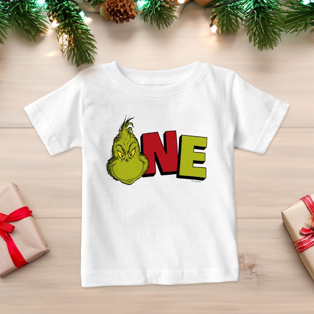 Camiseta De Bebé Dr. Seuss | Primer cumpleaños de Grinch - Uno (T-shirt and gifts)