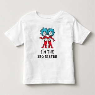 Camiseta De Bebé Dr. Seuss Thing One Thing Two   Gemelas   Hermana 