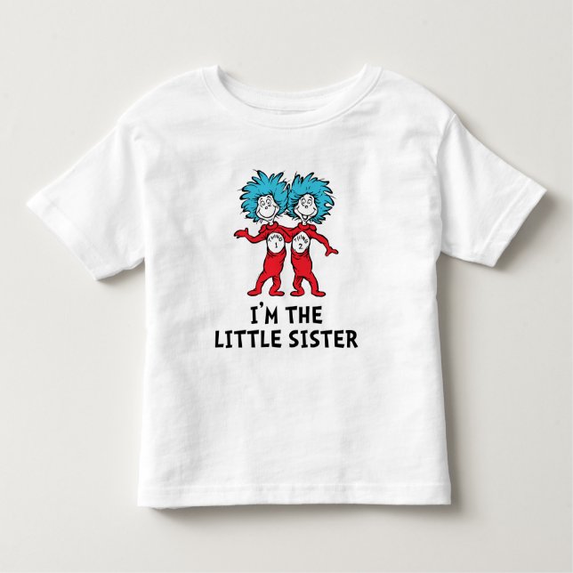 Camiseta De Bebé Dr. Seuss Thing One Thing Two | Gemelas | Hermana  (Anverso)