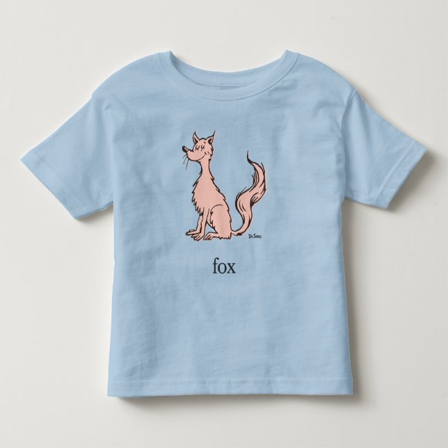 Camiseta De Bebé Dr. Seuss | Zorro Rosa (Anverso)