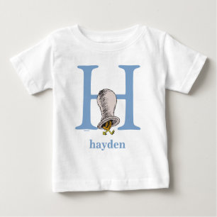 Camiseta De Bebé Dr. Seuss's ABC: Letter H - Blue Add Your Name