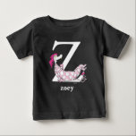 Camiseta De Bebé Dr. Seuss's ABC: Letter Z - White | Add Your Name<br><div class="desc">This Dr. Seuss ABC: Letter Z design is the perfect gift for a baby shower or your child's first or second birthday.  Personalize this design by adding your child's name or by changing the background color on the product.</div>