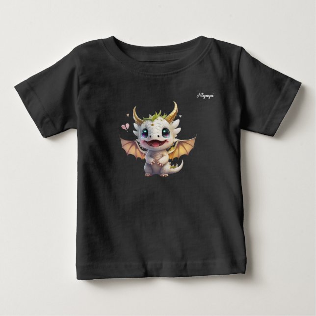 Camiseta De Bebé Dragón adorable de Mipupi (Anverso)