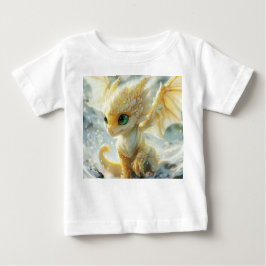Camiseta De Bebé Dragón amarillo-bebé