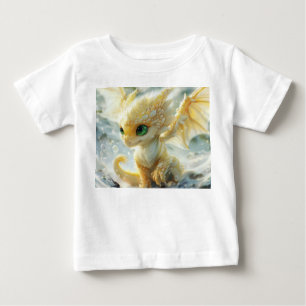 Camiseta De Bebé Dragón amarillo-bebé