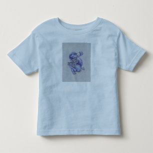 Camiseta De Bebé Dragón azul