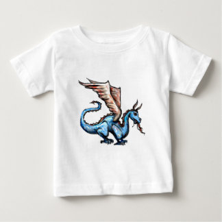 Camiseta De Bebé dragón azul