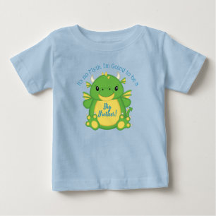 Camiseta De Bebé Dragon Baby Shower Blue