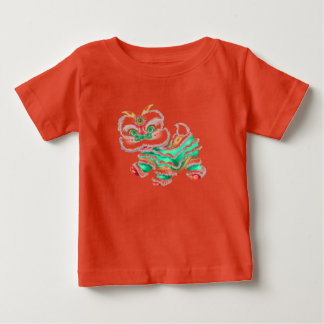 Camiseta De Bebé Dragón chino de año nuevo bebé verde