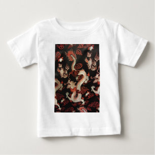 Camiseta De Bebé Dragón chino plateado