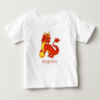 Dragón Chino Rojo Nombre Personalizado