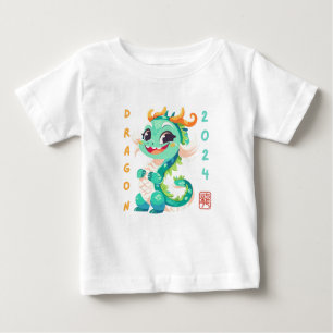 Camiseta De Bebé Dragón Cute 2024