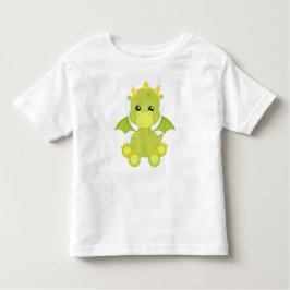 Camiseta De Bebé Dragón Cuto, Dragón Verde, Pequeño Dragón, Magia