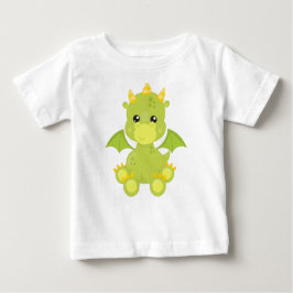 Camiseta De Bebé Dragón Cuto, Dragón Verde, Pequeño Dragón, Magia