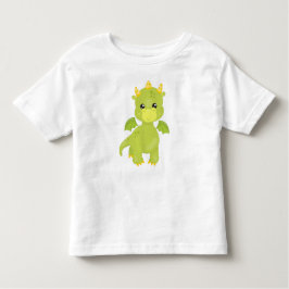 Camiseta De Bebé Dragón Cuto, Pequeño Dragón, Dragón Verde, Magia