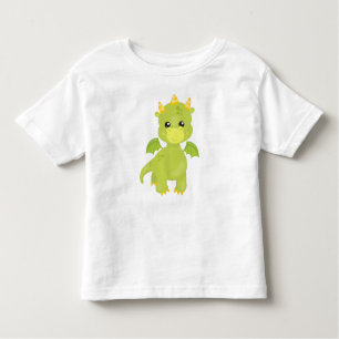 Camiseta De Bebé Dragón Cuto, Pequeño Dragón, Dragón Verde, Magia