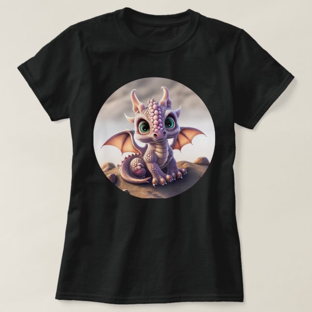 Camiseta de bebé dragón de arena del desierto (Diseño del anverso)