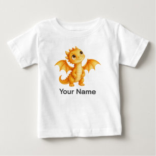 Camiseta De Bebé Dragón de bebé de fantasía personalizado para niño