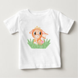 Camiseta De Bebé Dragón de bebé lindo acuarela