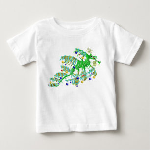 Camiseta De Bebé Dragón festivo del mar