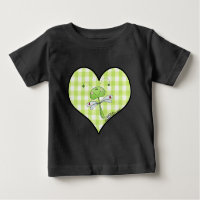 Dragon Fly en el corazón de gingham verde