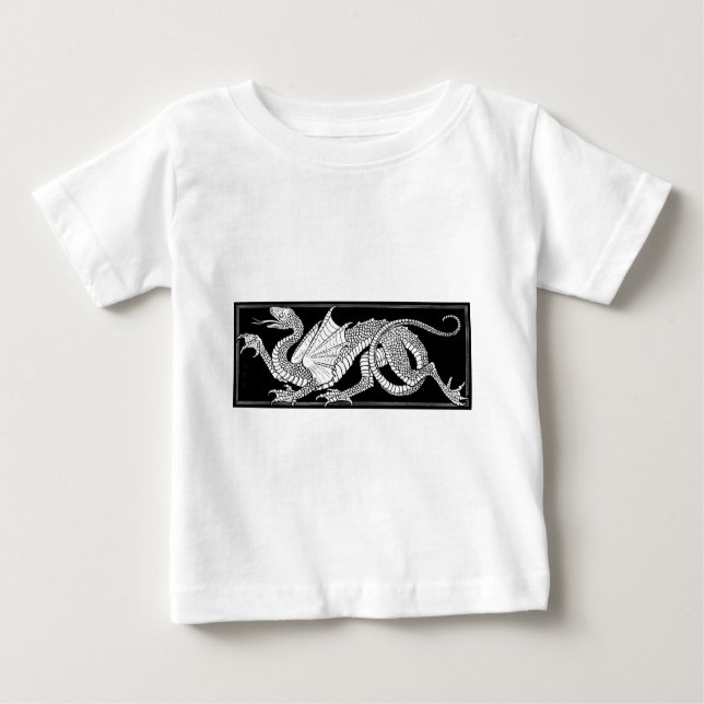 Camiseta De Bebé dragón heráldico (Anverso)