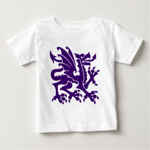 Camiseta De Bebé Dragón heráldico 01 - Púrpura Profundo