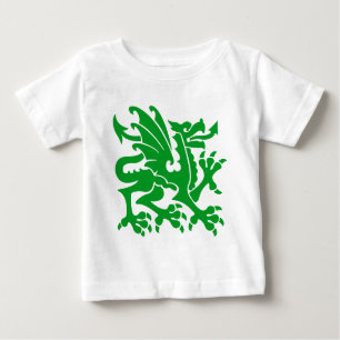 Camiseta De Bebé Dragón heráldico 01 - Verde de hierba