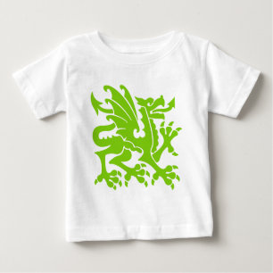Camiseta De Bebé Dragón heráldico 01 - Verde marciano
