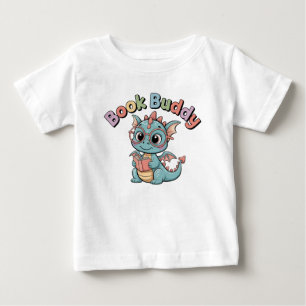 Camiseta de bebé dragón leyendo amigo del libro li