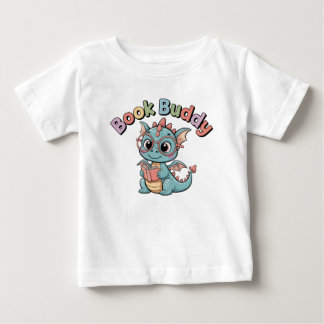 Camiseta de bebé dragón leyendo amigo del libro li