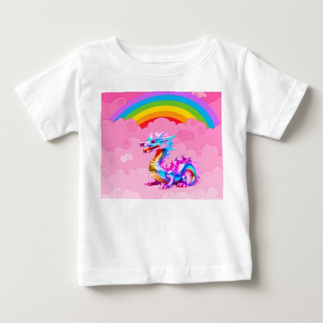 Camiseta De Bebé Dragón Lindo (Anverso)