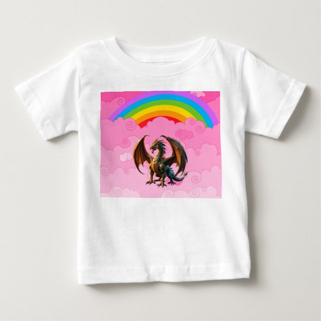 Camiseta De Bebé Dragón Lindo (Anverso)
