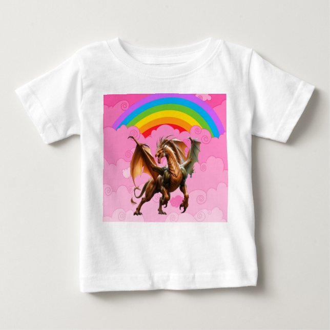 Camiseta De Bebé Dragón Lindo (Anverso)