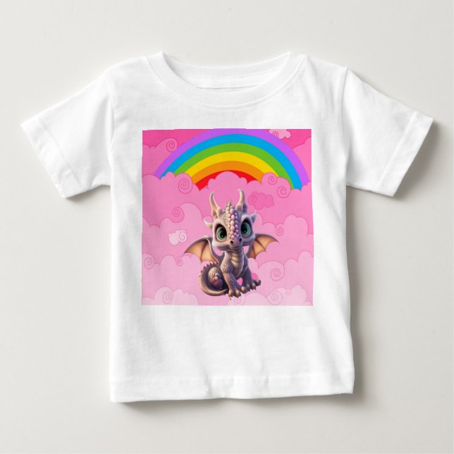 Camiseta De Bebé Dragón Lindo (Anverso)