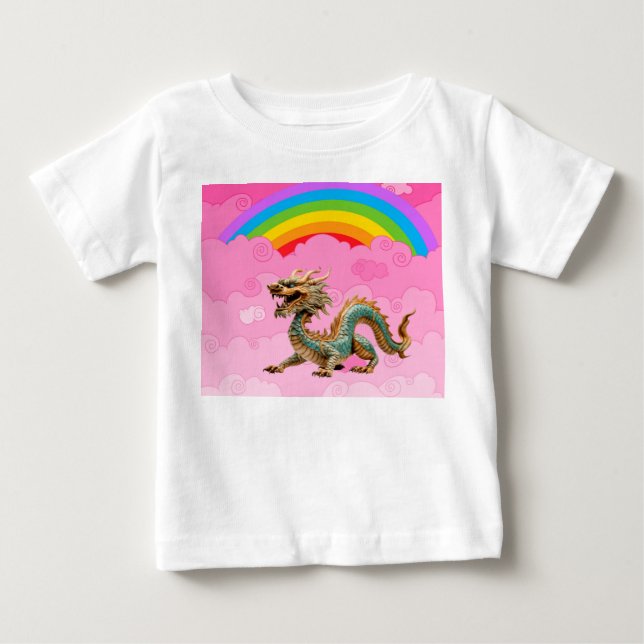 Camiseta De Bebé Dragón Lindo (Anverso)