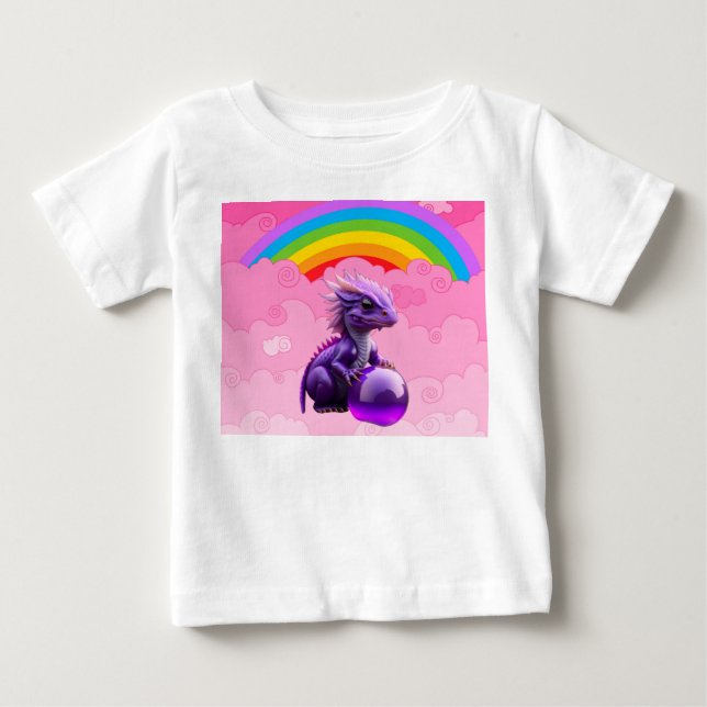 Camiseta De Bebé Dragón Lindo (Anverso)