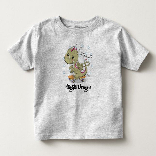 Camiseta De Bebé Dragón poderoso (Anverso)