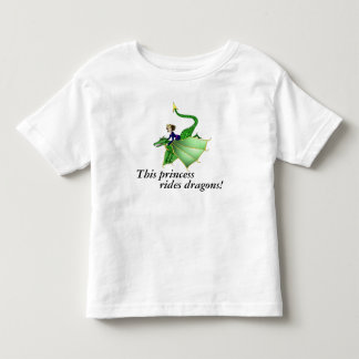 Camiseta De Bebé Dragon Princess Toddler Shirt, con palabras, 2T-4T