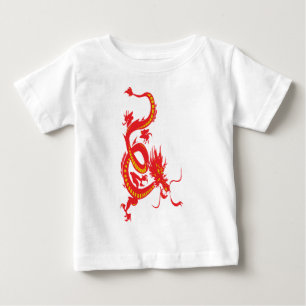Camiseta De Bebé Dragón rojo chino de Año Nuevo