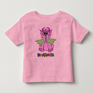 Camiseta De Bebé Dragón rosa
