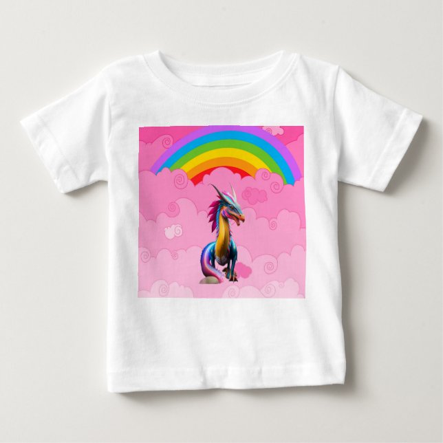 Camiseta De Bebé Dragones Cute (Anverso)