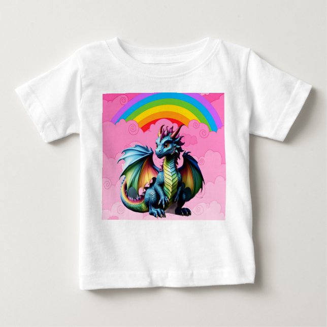 Camiseta De Bebé Dragones Cute (Anverso)