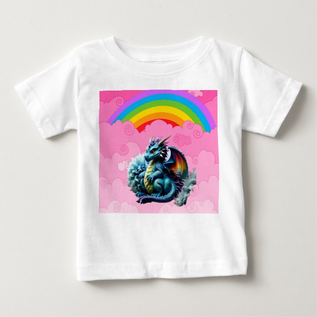 Camiseta De Bebé Dragones Lindos (Anverso)