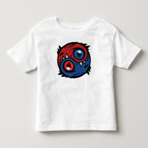 Camiseta De Bebé Dragones Yin Yang Rojos y Azules