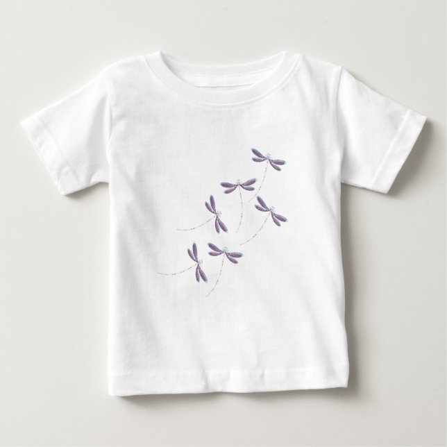 Camiseta De Bebé Dragonflies en vuelo (Anverso)