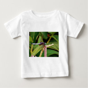 Camiseta De Bebé Dragonfly con flores blancas