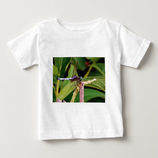 Camiseta De Bebé Dragonfly con flores blancas (Anverso)